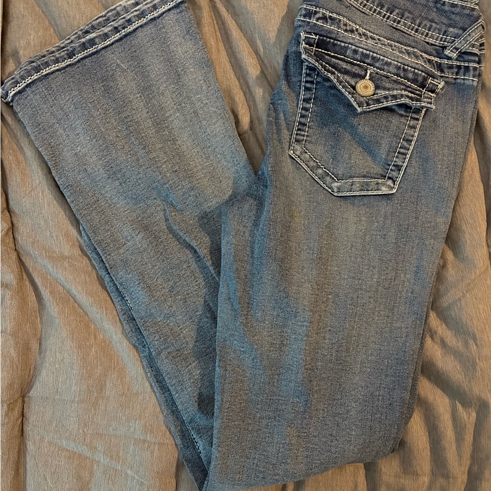 Wallflower Blue Boot Cut Jeans with Distinctive Stitching